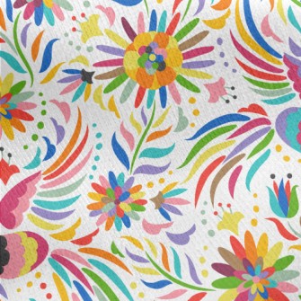 Beautiful Colorful Bird Jersey Backed Fleece