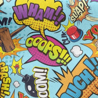 Passionate Comic Text Jersey Backed Fleece