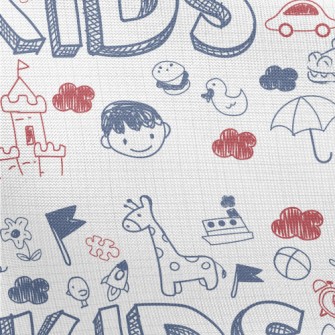 Fun Kid Doodles Pongee