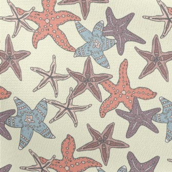 Various Starfish Families Pongee