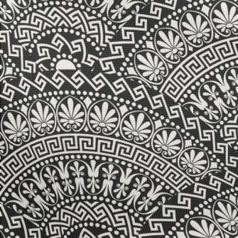 Mysterious Black And White Kal Pongee