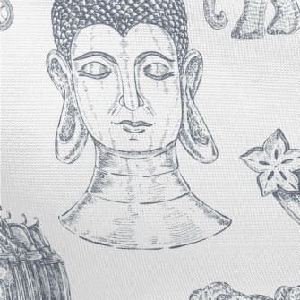 Majestic Shakyamuni Buddha Pongee