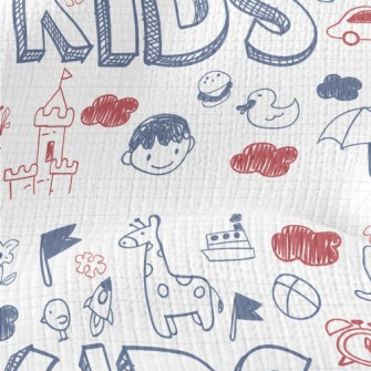 Fun Kid Doodles Stretch Jersey