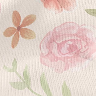 Smudged Gentle Rose Stretch Jersey