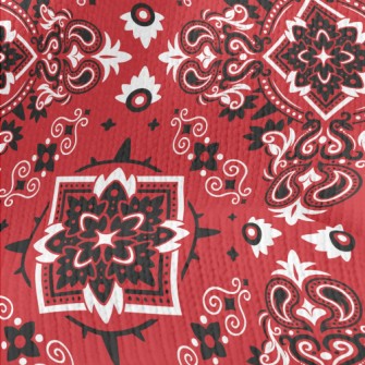 Bright Mysterious Damask Stretch Jersey