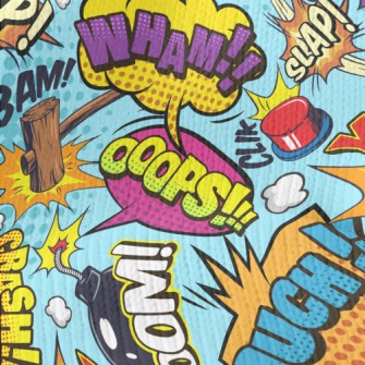 Passionate Comic Text Stretch Jersey