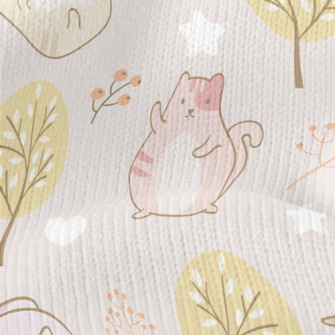 Say Hello Tumbling Kitten Stretch Jersey