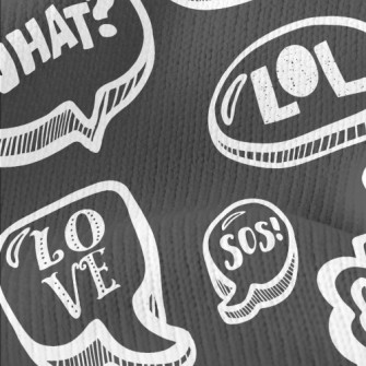 Cute Dialog Text Stretch Jersey