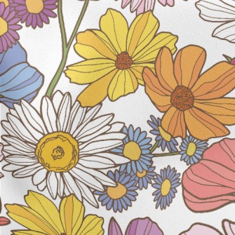 Bright Cosmos Lightweight Cotton Poplin