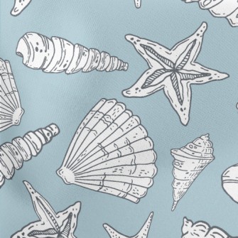 Mottled Shell Starfish Lightweight Cotton Poplin