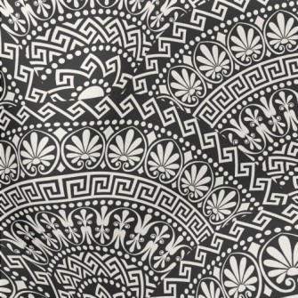 Mysterious Black And White Kal Lightweight Cotton Poplin
