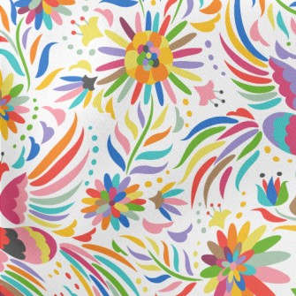 Beautiful Colorful Bird Lightweight Cotton Poplin