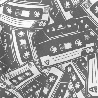 Classic Retro Cassette Lightweight Cotton Poplin