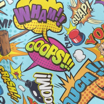 Passionate Comic Text Lightweight Cotton Poplin