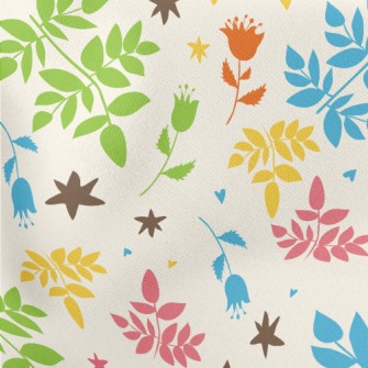 Colorful Leaves Lightweight Cotton Poplin