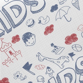 Fun Kid Doodles Midweight Cotton Poplin