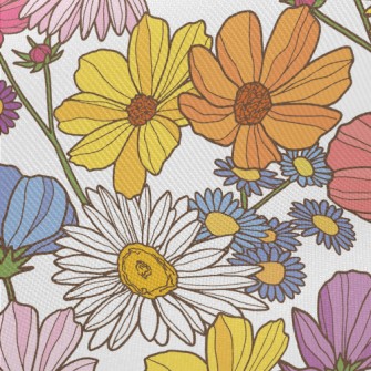 Bright Cosmos Midweight Cotton Poplin
