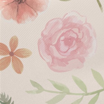 Smudged Gentle Rose Midweight Cotton Poplin