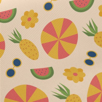 Watermelon Pineapple Sunglasse Midweight Cotton Poplin