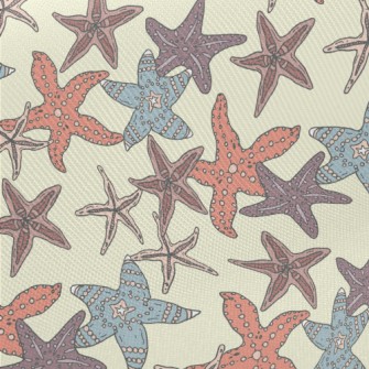 Various Starfish Families Midweight Cotton Poplin