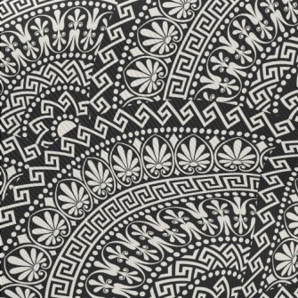 Mysterious Black And White Kal Midweight Cotton Poplin