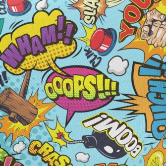 Passionate Comic Text Midweight Cotton Poplin