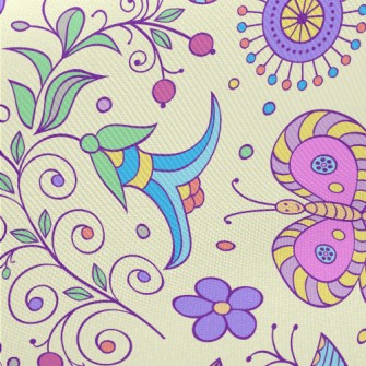 Dream World Butterfly Midweight Cotton Poplin