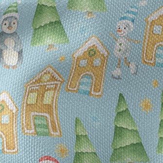 Watercolor Merry Christmas Waterproof Canvas