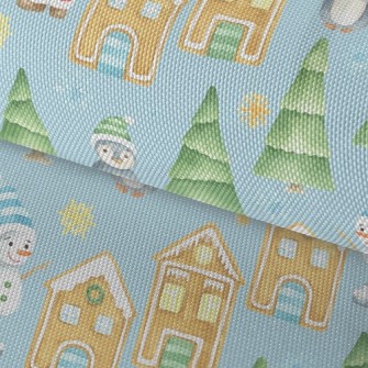 Watercolor Merry Christmas Waterproof Oxford