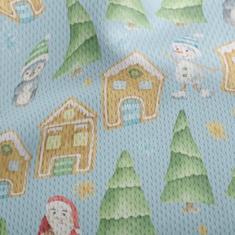 Watercolor Merry Christmas Athletic Mesh Flat Back