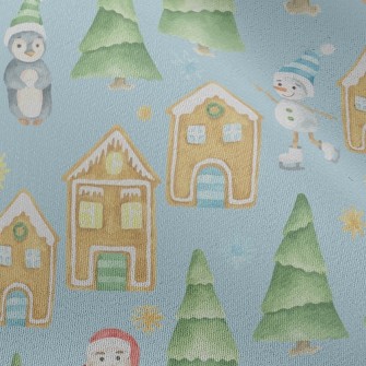 Watercolor Merry Christmas Chiffon
