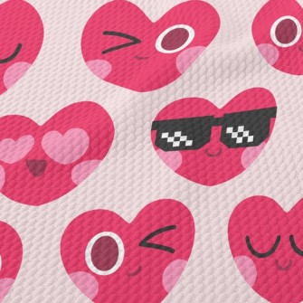 Variety Of Expressions Of Love Birdseye Piqué