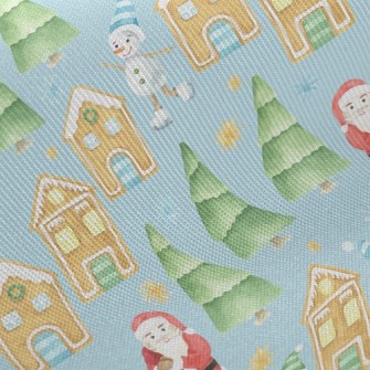 Watercolor Merry Christmas Twill