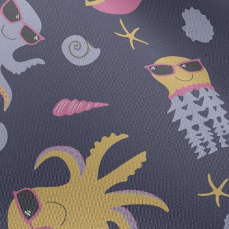 Cool Partying Octopus Chiffon