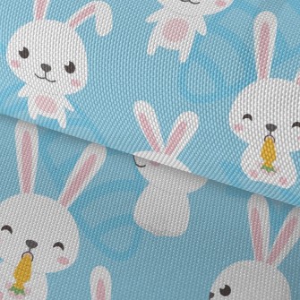 Little Rabbit Eats Carrot Waterproof Oxford