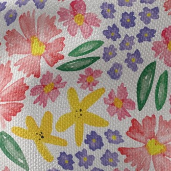 Beautiful Watercolor Large Flo Waterproof Canvas