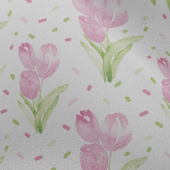 Watercolor Tulips Chiffon