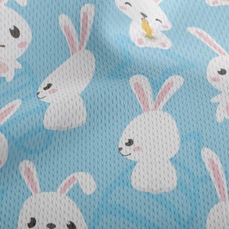Little Rabbit Eats Carrot Athletic Mesh Flat Back