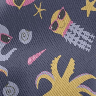 Cool Partying Octopus Standard Corduroy