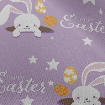 Playful Little Rabbit With Hea Chiffon