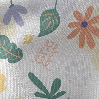 Childlike Random Drawing Of Fl Waterproof Canvas