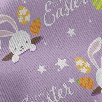 Playful Little Rabbit With Hea Standard Corduroy