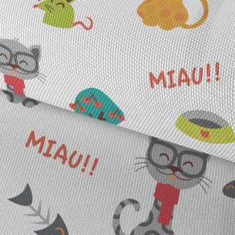 Cat And Mouse Fish Bones Waterproof Oxford