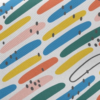 Rectangular Color Block Twill