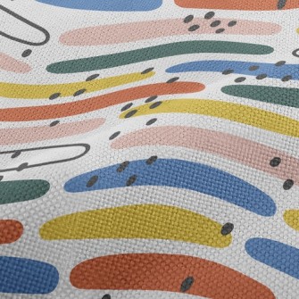 Rectangular Color Block Performance Linen