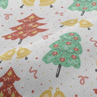 Cartoon Lively Christmas Tree Performance Linen