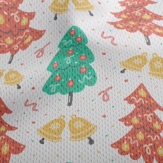 Cartoon Lively Christmas Tree Athletic Mesh Flat Back