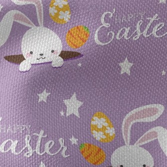 Playful Little Rabbit With Hea Waterproof Canvas