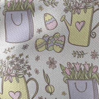 Cute Paper Bag Flowers Waterproof Canvas