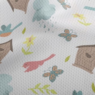 Bird's Warm Nest Athletic Mesh Flat Back